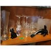 Image 1 : Contents of Shelf - Barware + Vases + Native Statues