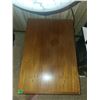 Image 2 : Set of 2 Teak End Tables - Both Measures 19.5x28.75x17.25"