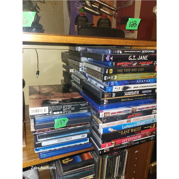 Large Lot of Desirable DVDs, Blu Rays etc