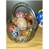 Image 2 : Basket of Pysanka Eggs (maybe a mix of authentic & wooden)