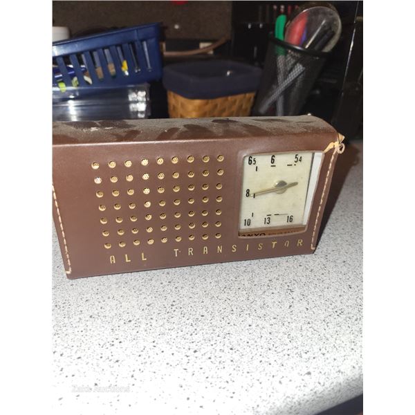 Old Solid State Sanyo Radio