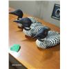 Image 1 : Set of 3 Wooden Loons Decoy Collectible