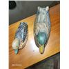 Image 3 : Lot of 2 Wooden Ducks Decoy Collectible