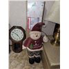 Image 1 : 26 Inch Tall Santa Decor + Near New Boxed 6.5 Foot Prelit Christmas Tree