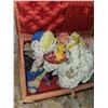 Image 3 : Vintage Sewing Basket with Contents + Japanese Bunka Embroidery