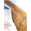 Image 2 : Bed Frame + 2 Night Stands (no mattress) (double size) - NIght Stands Measures 20x14x23", Headboard 