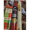 Image 3 : Box of Christmas Linens & Such + New Wrapping Paper + One Silver Spoon Stamped 8305