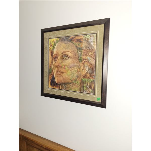 Bev Doolittle's "The Earth Is My Mother"  Framed Print - Measures25x25"