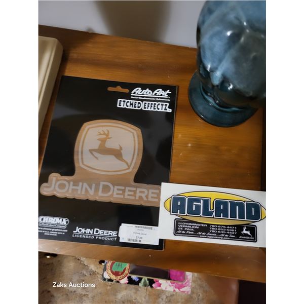 Lot of 2 Decals - John Deere + Agland