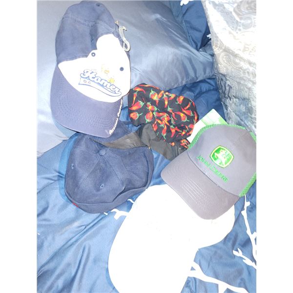 Lot of New Baseball + Hats - Simpsons, John Deere +