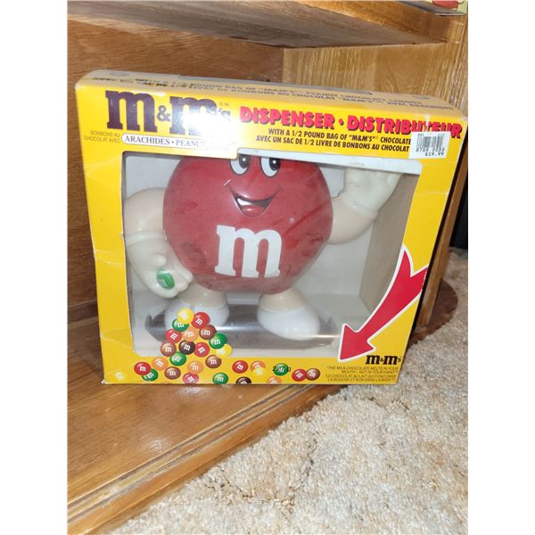 Vintage New in Box M&M Dispenser - Red Guy