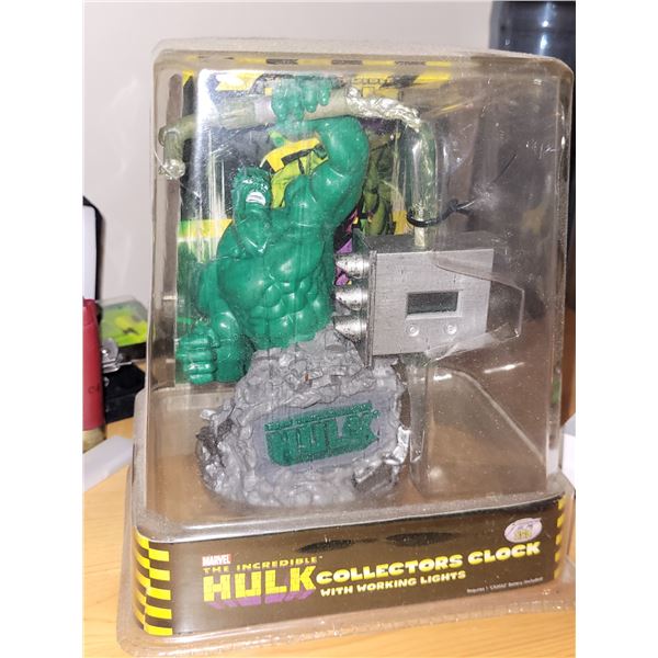 The Incredible Hulk Collector Clock - New in Packaging