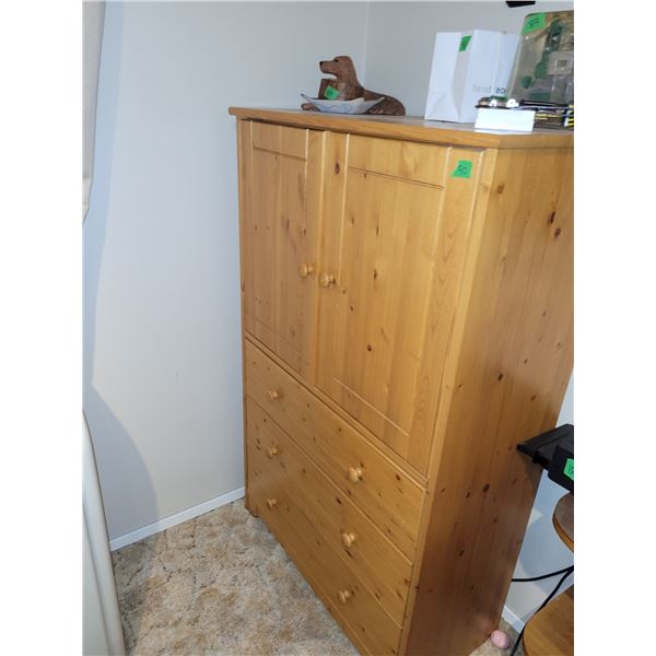 Wooden TV, Entertainment or Display Cabinet - Measures 31.5x16x51"