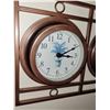 Image 2 : Wall Clock & Temperature Gauge in One - Measures 17x12"