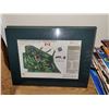 Image 2 : James Patterson Izatt Signed Northview Golf Club - Ridge Course Architect Map - Measures 16x12" Matt