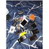 Image 2 : Bin Full of Old Cell Phones + iPhone + Perry Ellis Watch +
