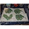 Image 1 : Lot of 4 James Patterson Izatt Golf Course Architect Maps - Each One Measures 23.5x14"