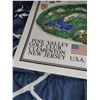 Image 2 : James Patterson Izatt Signed Pine Valley Golf Club Architect Map - Measures 23.5x14"