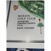 Image 2 : James Patterson Izatt Signed Merion Golf Club East CourseArchitect Map - Measures 23.5x14"