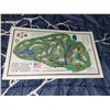 Image 1 : James Patterson Izatt Signed Pine Valley Golf Club Architect Map - Measures 23.5x14"