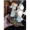 Image 3 : Lot of 2 Vintage Ship Lamps - Untested and may need to piece a sail or 2 back on, they are very deli