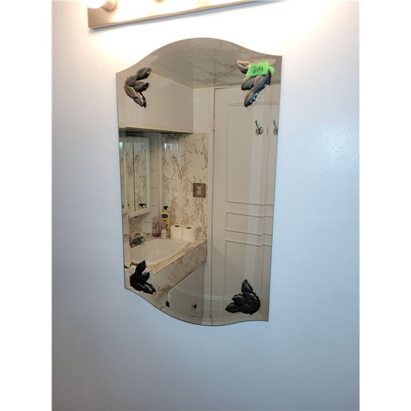1940s Mirror  - Measures 18x30"