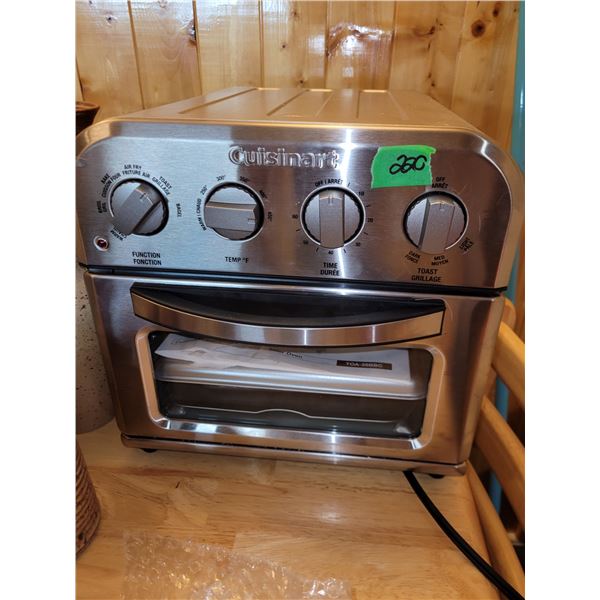 Like New (barely used if ever) Cuisinart Compact AirFryer Toaster Oven - Model TOA-28BBC