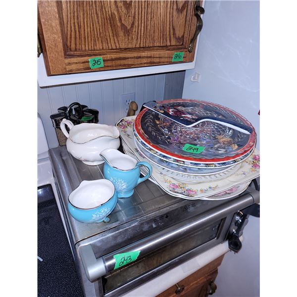 Lot of Various Ceramic, Bone China (Royal Albert, Occupied Japan) Plates, Vintage