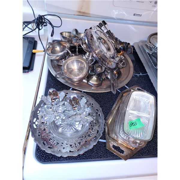 Large Lot of Silverplate and Such