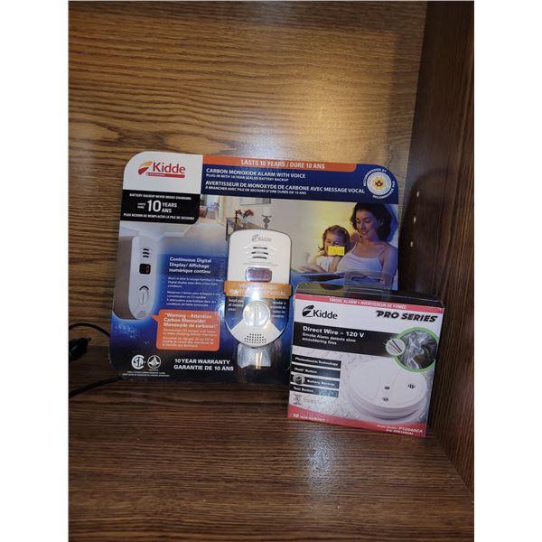 Lot of 2 New Kiddie Carbon Monoxide Detector & Smoke Detector