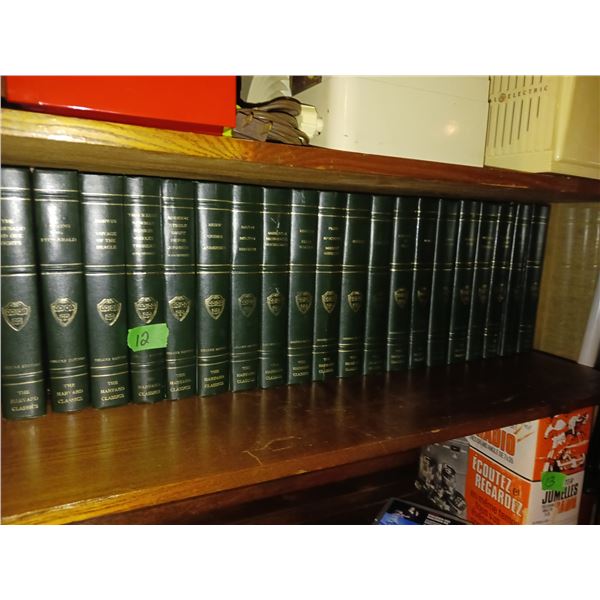 20 Leather Bound Harvard Classics Deluxe Books