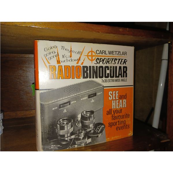 Vintage Carl Wetzlar Sportster Radiobinocular 7x35 Extra Wide Angle