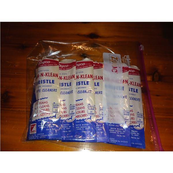 Vintage 1954 (6 Packs) Bryco Extra Rigid Ream-N-Klean Bristle Super Absorbent Pipe Cleaners