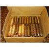 Image 1 : Box Full Of Rolls of Pennies - Copper, US and Canada - 4 Deep