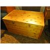 Image 1 : Wooden Cedar Chest on Wheels