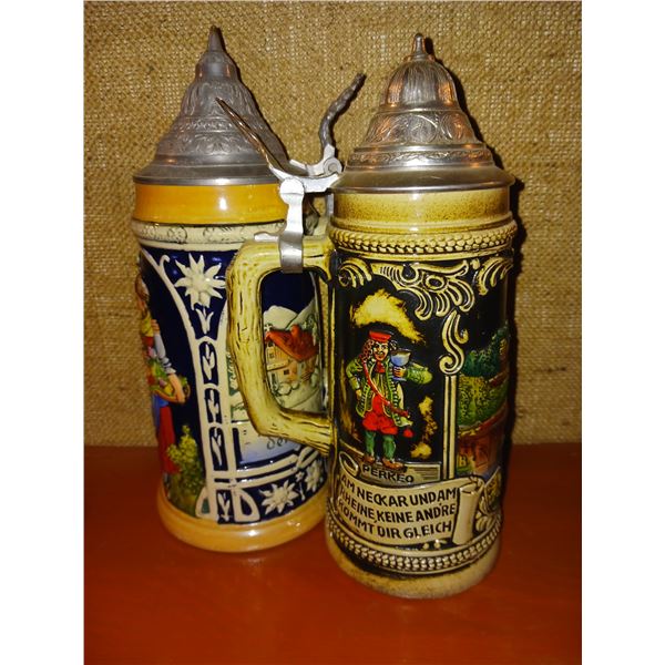 Lot of 2 Vintage Steins - Gerz +