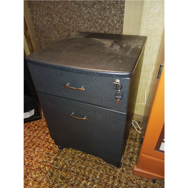 Locking 2 Drawer Filing Cabinet