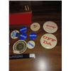 Image 4 : Lot of Estate Items - Pin Buttons, Lighter +