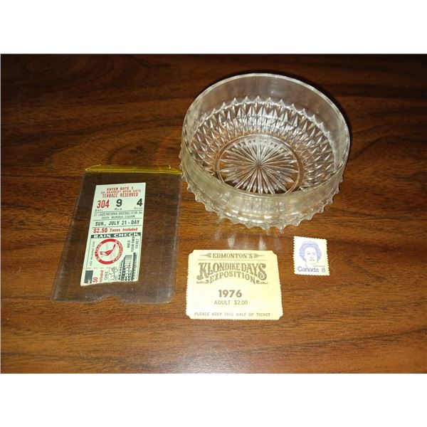1976 Klondike Says Ticket Stub + 1960s St. Louis Cardinals Ticket Stub