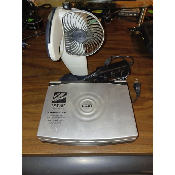 Coby TF-DVD7100 Portable DVD Player & Misc