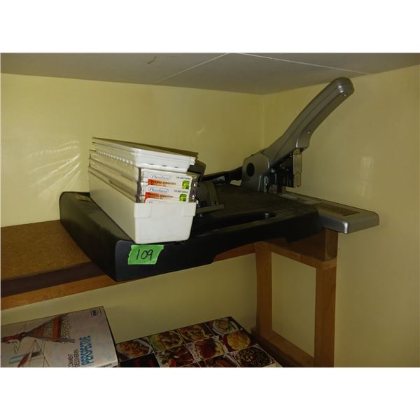 Lot Of Office Supplies, Commercial Paper Cuttter, Heavy Duty Stapler