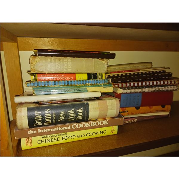 Shelf Of Books - Vintage Cookbooks