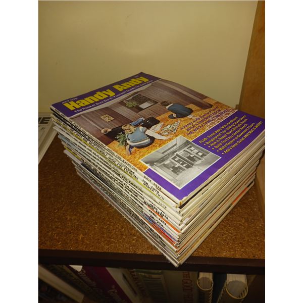 Lot Of Handy Andy, The Pocket Size Do-It-Yourself Guide Magazines
