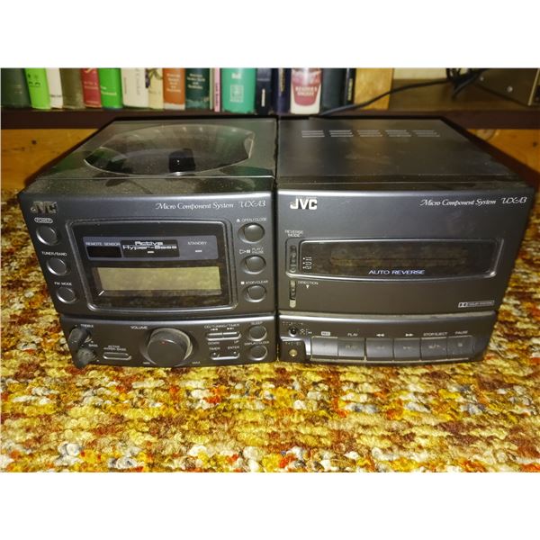 JVC UX-1 Micro Component System CD Compact Disc Player Tape Deck Fm Radio