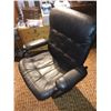 Image 1 : Black Recliner Chair with Matching Foot Stool