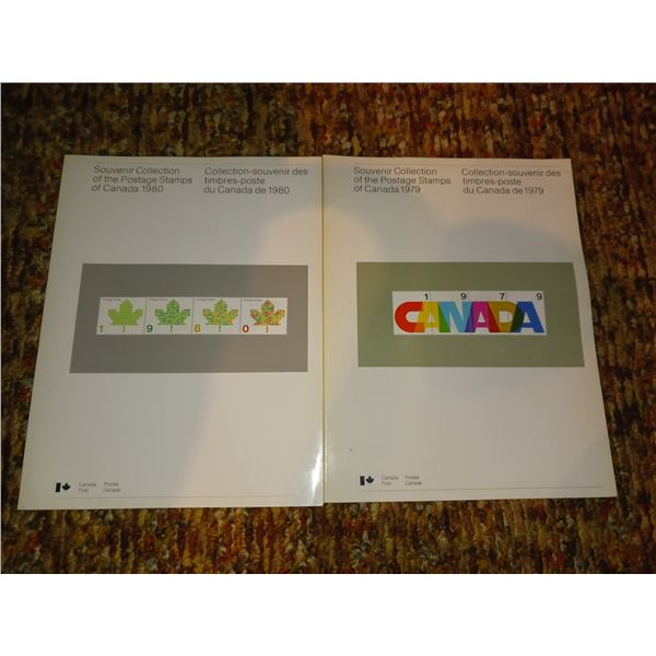Vintage Canada 1979 & 1980 Postage Stamps Souvenir Collection