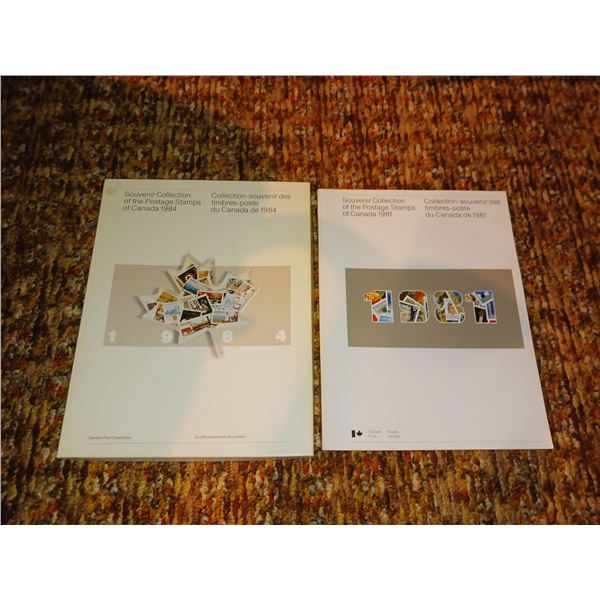 Vintage Canada 1981 & 1984 Postage Stamps Souvenir Collection