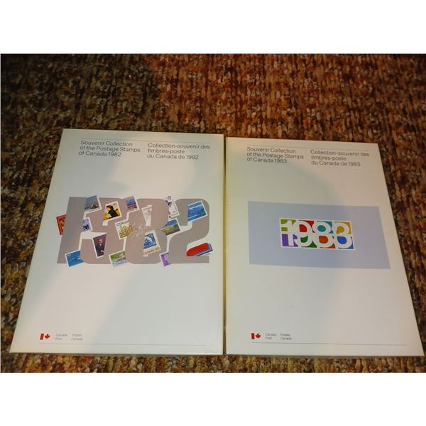 Vintage Canada 1982 & 1983 Postage Stamps Souvenir Collection