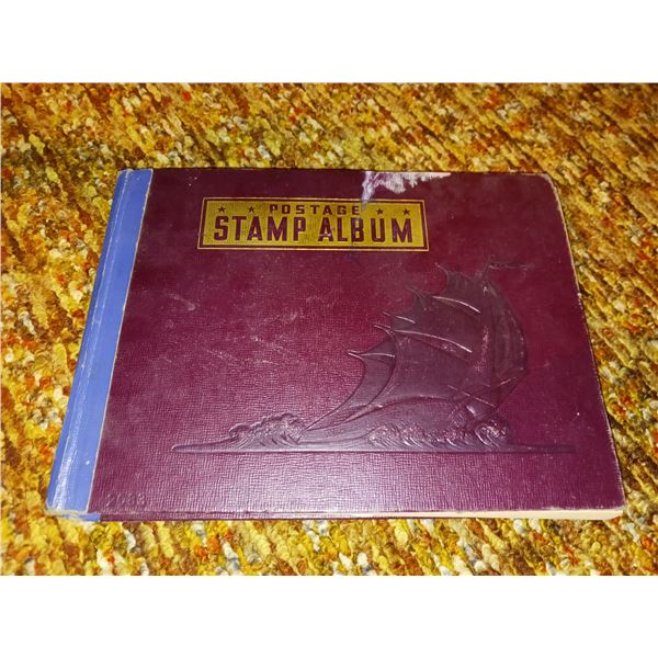 Vintage 1933 Postage Stamp Album With Stamps From 35 Countries