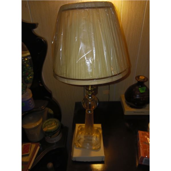 Vintage Lamp + Bird Wind Chime